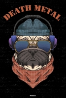 Death Metal Notebook: Death Metal Dog Music Journal 6 x 9 inch 120 lined pages gift 1661590365 Book Cover