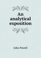 An Analytical Exposition 1341754545 Book Cover