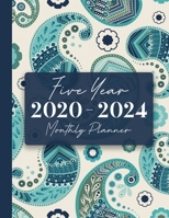2020-2024 Five Year Monthly Planner: 60 Monthly Calendars with Monthly Focus, Goals, and To-Do List 167593777X Book Cover