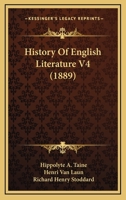 History Of English Literature V4 0548873291 Book Cover