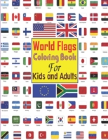 World Flags Coloring Book: A great geography gift for kids and adults: Color in flags for all countries of the world with color guides to help. ... creativity, stress relief and general fun. B08RKP8M5N Book Cover