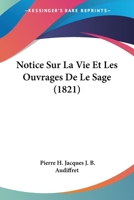Notice Sur La Vie Et Les Ouvrages De Le Sage... 1145106269 Book Cover