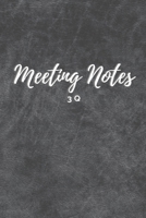 3Q Meeting Notes: Note Taking Journal 1676480439 Book Cover