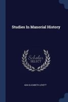 Studies In Manorial History 1021440361 Book Cover