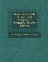 Gedenkschriften Van Paul Kruger... 1294378872 Book Cover
