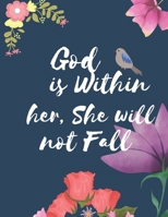 God is within her, She will not Fall: Bible Puzzle books for dementia and alzheimer's patients, Relax Activity book for dementia patients B08PX79RQM Book Cover