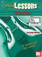 Mel Bay First Lessons Violin Book/CD Set 0786696141 Book Cover