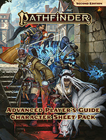 Pathfinder Advanced Player's Guide Character Sheet Pack 1640782966 Book Cover