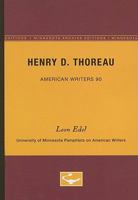 Henry D. Thoreau. 0816605629 Book Cover