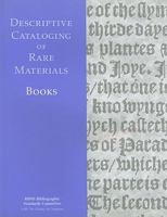 Descriptive Cataloging of Rare Materials: Books 0844411620 Book Cover