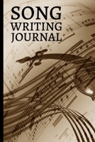 Song Writing Journal: Blank Lined And Manuscript Paper Notebook, Gifts For Guitarists, Musicians, Music Lovers, Enthusiasts, Teachers, Women and Men (6 x 9) 1677286113 Book Cover