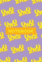 Notebook: Uwu Cuteness Overload Yellow Orange Typography Meme 109132719X Book Cover