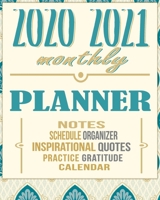 2020-2021 Monthly Planner: Blue Sky 8x10inch 2 Years Monthly Planner Calendar Schedule Organizer From January 1,2020 to December 31,2021 (24 Months Calendar Planner) With Holidays and Motivational Quo 1692744224 Book Cover