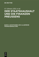 Dotationen Und Allgemeine Finanzverwaltung 3111157407 Book Cover