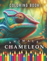 Chameleon Coloring Book: For Adults & Children B0CVR1SC8M Book Cover