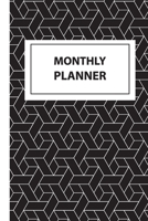 F4 Monthly Planner Classic Black and White Cover: Two Year - Monthly Calendar Planner 6 x 9'' 24 Months For Academic Agenda Schedule Organizer 1704304490 Book Cover