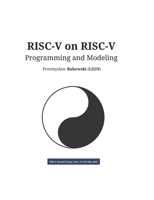RISC-V on RISC-V: Programming and Modeling B0FK28FF9Y Book Cover