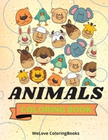 Animals Coloring Book: Funny Animals Coloring Book Nice Animals Coloring Pages for Kids 25 Incredibly Cute and Lovable Animals 1803961759 Book Cover