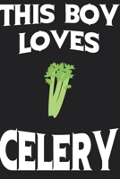 This Boy Loves CELERY Notebook : Simple Notebook, Awesome Gift For Boys , Decorative Journal for CELERY Lover: Notebook /Journal Gift,Decorative Pages,100 pages, 6x9, Soft cover, Mate Finish 1650932596 Book Cover