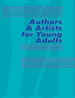 Authors and Artists for Young Adults: A Biographical Guide to Novelists, Poets, Playwrights Screenwriters, Lyricists, Illustrators, Cartoonists, Animators, & Other Creative Artists 078767785X Book Cover