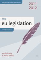 Core Eu Legislation. Nicole Busby and Rhona Smith 0230308287 Book Cover