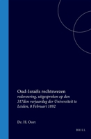 Oud-Israëls rechtswezen (Dutch Edition) 9004578838 Book Cover