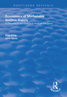 Economics of Marketable Surplus Supply: Theoretical and Empirical Analysis for China 1138624616 Book Cover