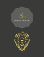 Leo Zodiac Bullet Journal Black Yellow : Positive, Zodiac Diary Journal with Dots Composition Notebook Inspirational (110 Pages, 8. 5x11, Dots) 1676380159 Book Cover