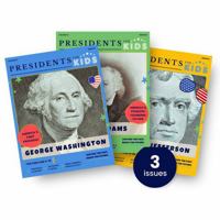 Presidents for Kids - The First Three Presidents | 3 Activity Book Set | Children's U.S. History Book Bundle with Fun Facts, Activities & Stories | Ages 5-10 [Paperback] Presidents For Kids 196858045X Book Cover