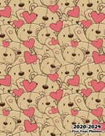 2020-2024 Five Year Planner: Cute Teddy Bear, 60 Months Calendar, 5 Year Monthly Appointment Notebook, Agenda Schedule Organizer Logbook With Holidays and Inspirational Quotes 1673198384 Book Cover