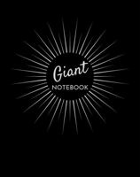 Giant Black Extra Large Notebook 8.5x11: 500 Pages College Ruled Composition Book Journal 1956016368 Book Cover