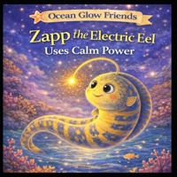Zapp the Electric Eel Uses Calm Power (Ocean Glow Friends) B0GW27NT65 Book Cover