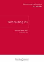 Bloomsbury Professional Tax Insight - Withholding Tax 152651575X Book Cover