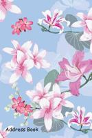 Address Book: For Contacts, Addresses, Phone, Email, Note, Emergency Contacts, Alphabetical Index with Plumeria and Pink Wild Flowers 1797016423 Book Cover