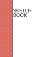 Sketch Book: Love heart pattern wrap around design sketchbook: 90 blank pages 1702066177 Book Cover