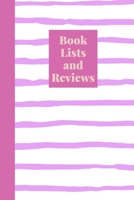 Book Lists and Reviews: A Journal for Book Lovers to Write Reviews and Keep Lists of Books to Read and Recommend with Cute Abstract Stripes Cover Design in Purple 1698167474 Book Cover