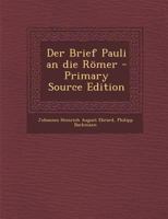 Der Brief Pauli an die Römer 0353816620 Book Cover