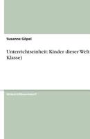 Unterrichtseinheit: Kinder dieser Welt (5. Klasse) 3638922472 Book Cover