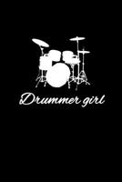 Drummer Girl: Liniertes Notizbuch A5 - Schlagzeug Musik Notizbuch I Schlagzeuger M�dchen Band Drummer Musiker Geschenk 1704099277 Book Cover