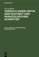 Paracelsische-Handschriften 3112379357 Book Cover