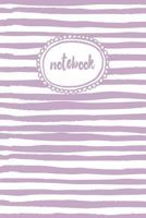 Notebook: Purple Stripe (6X9 College Ruled Notebook) 1721261664 Book Cover