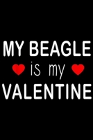 My Beagle Is My Valentine: Cute Funny Lonely Valentines Day My Beagle Is My Valentine Journal/Notebook Blank Lined Ruled 6x9 100 Pages 1695399137 Book Cover