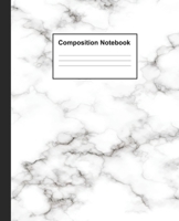 Composition Notebook: Trendy White Marble Cute Wide Ruled Paper Notebook Journal Blank Lined Workbook for Girls Kids Teens Students Teacher in School ... for Writing Notes Organizing Composition Book 1089580940 Book Cover