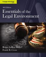 Essentials of the Legal Environment 1133586546 Book Cover