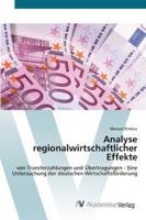 Analyse regionalwirtschaftlicher Effekte 3639451694 Book Cover