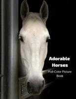 Adorable Horses Full-Color Picture Book: A Horse Picture Book for Children, Seniors and Alzheimer’s Patients 1090138008 Book Cover