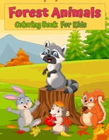 Forest Wildlife Animals Coloring Book For Kids: Cute Animals Coloring Book for Kids: Amazing Coloring Book For Kids with Foxes, Rabbits, Owls, Bears, Deers and More! null Book Cover