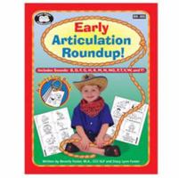 Super Duper Publications | Early Articulation Roundup! Fun Sheets for B, D, F, G, H, K, M, N, NG, P, T, V, W, and Y! Workbook | Educational Resource for Children B008LMPG2G Book Cover