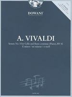 Vivaldi - Sonata No. 5 for Cello and Basso Continuo (Piano) in E Minor,  RV 40 3905476487 Book Cover