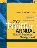 The 2007 Pfeiffer Annual: Human Resource Management (Pfeiffer Annual. Human Resource Management) 078798471X Book Cover